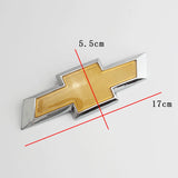 Chevrolet 23x8.4cm Car Front Hood Emblem Badge 17x5.5cm Auto Rear Sticker Decal