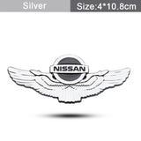 Nissan Metal Wings Car Rear Sticker Auto Window Emblem Badge Decal