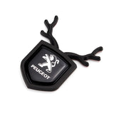 Peugeot ABS Deer Car Rear Sticker Shield Trunk Emblem Badge Decal