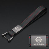 Nissan PU Leather Car Logo Keychain