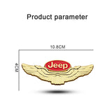 Jeep Metal Wings Car Rear Sticker Auto Window Emblem Badge Decal