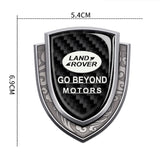 Land Rover Metal Carbon Fiber Shield Car Rear Sticker Auto Window Emblem Badge Decal