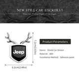 Jeep ABS Deer Car Rear Sticker Shield Trunk Emblem Badge Decal