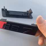 Audi RS3 RS4 RS5 RS6 RS7 SQ3 SQ5 SQ7 ABS Car Front Grill Emblem Badge