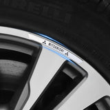 4pcs/set 9cm Mitsubishi Aluminum Alloy Car Wheel Rim Tyre Sticker