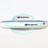 8pcs Subaru Car Door Handle Bowl Wrist Transparent Protector Anti-collision Decal