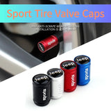4pcs/set Jeep Logo Sport Matte Car Air Valve Stem Caps Auto Tyre Valve Covers