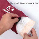 Mazda Suede Car Tissue Box Holder Seat Back Hanging Napkin Storage Bag