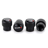 4pcs/set Nissan Nismo GTR Logo Car Air Valve Stem Caps Auto Tyre Valve Covers