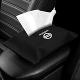Nissan Suede Car Tissue Box Holder Seat Back Hanging Napkin Storage Bag