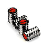 4pcs/set Suzuki Car Wheel Tire Air Covers Dust Proof Tire Valve Caps