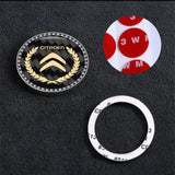Citroen Carbon Fiber Car Engine One-click Start Stop Button Cover Sticker