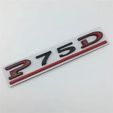Tesla P75D P85D P90D P100D Letter Metal Car Rear Sticker Decal Emblem Badge