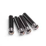 4pcs/set Chevrolet Corvette Logo Carbon Fiber Car Door Bolt Lock Pins Gate Lock Screws