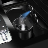 Jaguar Metal Car Ash Tray Auto Ashtray Cigarette Holder Box with LED Light