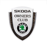 Skoda Metal Shield Car Rear Sticker Auto Window Emblem Badge Decal
