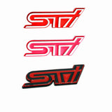 Subaru STI Metal Car Front Hood Grille Emblem Badge Auto Rear Sticker Decal