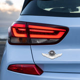 Opel Metal Wings Car Rear Sticker Auto Window Emblem Badge Decal