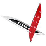 2pcs Honda Logo Metal Car Sider Fender Sticker Emblem Badge