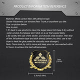 Mitsubishi Metal Carbon Fiber Car Rear Sticker Shield Trunk Emblem Badge Decal