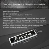 2pcs/set Acura Logo Metal Car Side Sticker Auto Emblem Badge