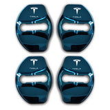 4pcs/set Tesla Stainless Steel Car Door Lock Cover Protection