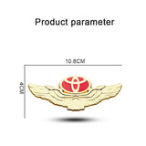 Toyota Metal Wings Car Rear Sticker Auto Window Emblem Badge Decal