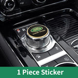 Land Rover Metal Car Gear Cover Sticker Decal Center Console Cap Emblem Badge