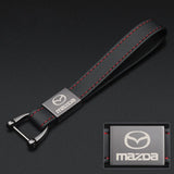 Mazda PU Leather Car Logo Keychain