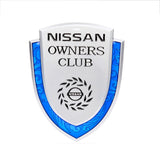 Nissan Metal Shield Car Rear Sticker Auto Window Emblem Badge Decal