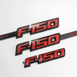 3PCS Ford F-150 XLT Logo Car Rear Sticker Trunk Emblem Badge Auto Body Side Fender Decal