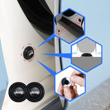 4pcs/set Jeep Car Door Shock Stickers Luminous Absorber Decal