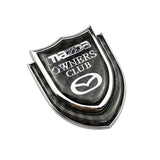 Mazda Shield Carbon Fiber Car Rear Sticker Window Emblem Badge Decal