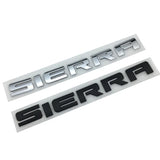 34X3CM Car Body Rear Trunk Letters Tailgate Emblem Sticker For SIERRA Savana Terrain Acadia Canyon Accessories Decoration