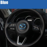 Mazda Stainless Steel Car Steering Wheel Sticker Emblem Badge Decal