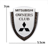 Mitsubishi Metal Shield Car Rear Sticker Auto Window Emblem Badge Decal