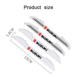 4pcs Suzuki Car Door Bumper Strip Anti-collision Protection Sticker