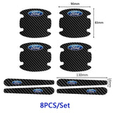Ford Carbon Fiber Car Door Bowl Handle Anti-collision Protective Stickers Scratches Film