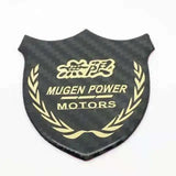 Honda Mugen Metal Carbon Fiber Car Rear Sticker Shield Trunk Emblem Badge Decal