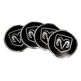 4pcs/set 56mm Dodge RAM RT Challenger Viper Car Wheel Center Hub Sticker Decal