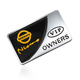 Nissan VIP OWNERS Metal Car Stickers Rear Emblem Badge