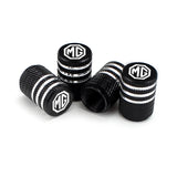 4pcs/set MG Metal Car Wheel Tire Valve Stem Caps Covers