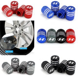 4pcs/set Hyundai Metal Car Wheel Tire Valve Stem Caps Covers