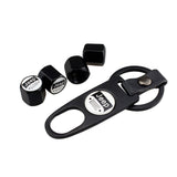 4pcs/set Jeep Car Air Valve Stem Cap Auto Tyre Valve Covers with Keychain