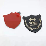 Opel Metal Carbon Fiber Car Rear Sticker Shield Trunk Emblem Badge Decal