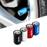 4pcs/set MG Logo Sport Matte Car Air Valve Stem Caps Auto Tyre Valve Covers
