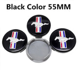 4pcs/set 55mm 68mm Ford Mustang ABS Car Wheel Hub Center Caps Covers