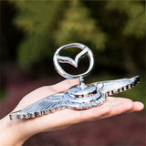 Mazda Angle Wings Metal Car Front Hood Bonnet Sticker Emblem Badge