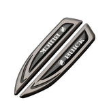 2pcs Buick Metal Car Side Fender Emblem Sticker Decal