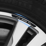 4pcs/set 9cm Jaguar Aluminum Alloy Car Wheel Rim Tyre Sticker